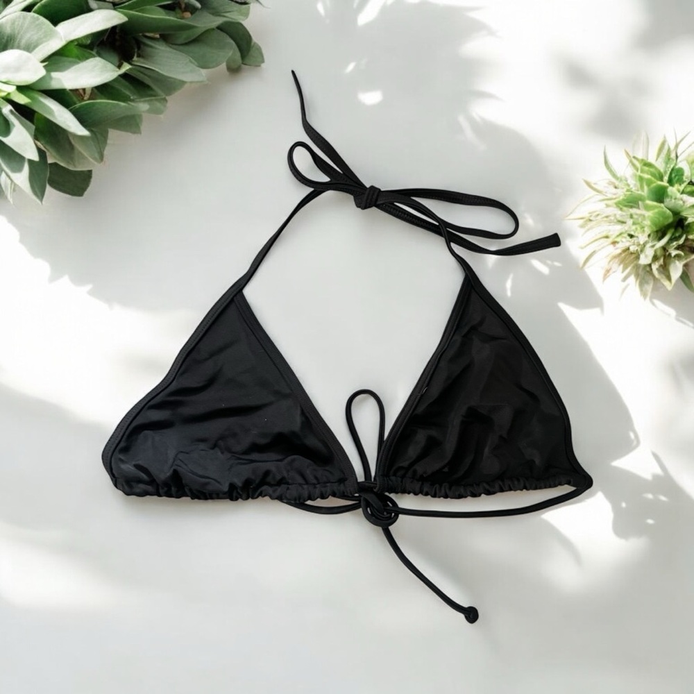 Victoria’s Secret Black Triangle Bikini Top